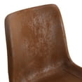 thumbnail image 6 of 4 Pcs Dining Chairs, Kitchen Suede Upholstered Chairs with Suede Backrests, Metal Legs Retro Comfortable Chairs, 6 of 7