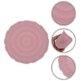 thumbnail image 3 of Unique Bargains 1 Pc Carved Flower Round Silicone Coaster Pink, 3 of 5