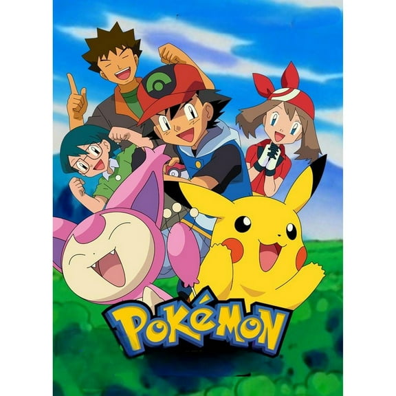 Pikachu Diamond Painting Set (for Adults) 5D DIY Anime Diamond Art Set (for Beginners) Round Full Diamond Diamond Painting Gem Art Crafts (Home Wall Decoration Gift)