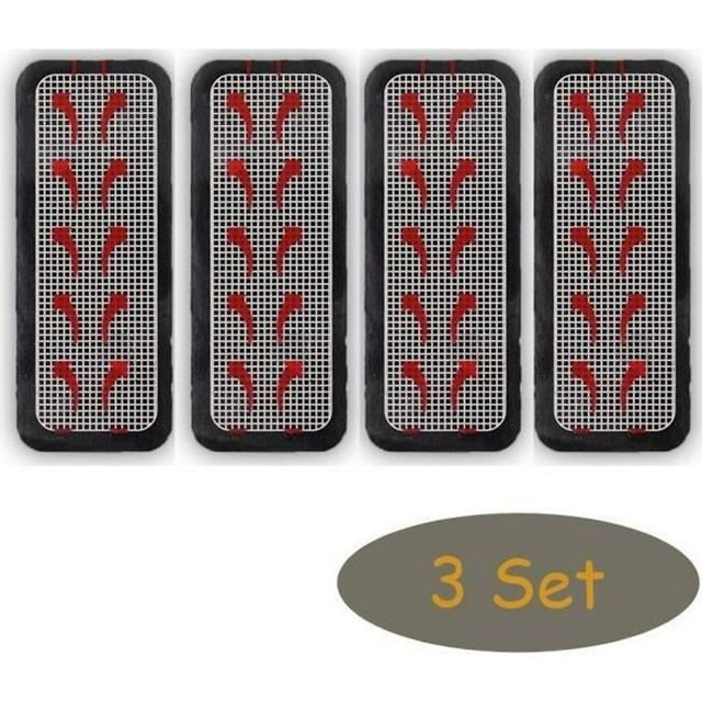 Set of 3 Replacement Electrodes, 12 Hydroge Pads Compatible with Bottom Toner and Slendertone Mini System