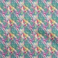 thumbnail image 1 of oneOone Tissu Georgette Viscose Vert Turquoise Abstrait Matériel de Robe Tissu Imprimé Tissu au Mètre 42 Pouces de Large, 1 of 5