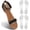 Clear, variant on KALAKALA 2 Pairs Gel High Heel Inserts Women, Adhesive Cushioning Insoles for Sandals Flats Dress Shoes, 3/4 Length Invisible Insoles Prevent Slipping, 7.5-10 Size
