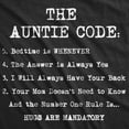thumbnail image 2 of Womens The Auntie Code T shirt Funny Gift for Aunt Sarcastic Novelty Graphic Tee Womens Graphic Tees, 2 of 7
