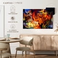 thumbnail image 5 of Elephant Stock Abstract Stained Glass Wall Art - Horizontal Canvas Wall Art - Living Room Wall Decor - Abstract Canvas - Black And Gray Decor - 36" x 24", 5 of 8