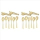 thumbnail image 1 of Cubiertos de Acero Inoxidable Utensilios para Servir Juego de Cucharas Grandes para Cocina (Dorado, 16 Piezas), 1 of 5