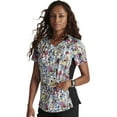 thumbnail image 6 of Tooniforms Scrubs Top For Women V-Neck Print TF764, 6 of 6