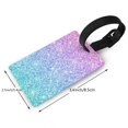 thumbnail image 4 of Balery Multicolor Glitter Print Durable Luggage Tags with Secure Strap, Personalized Travel ID Tags for Suitcases, Bags, and Backpacks - Easy Identification for Men and Women, 4 of 8
