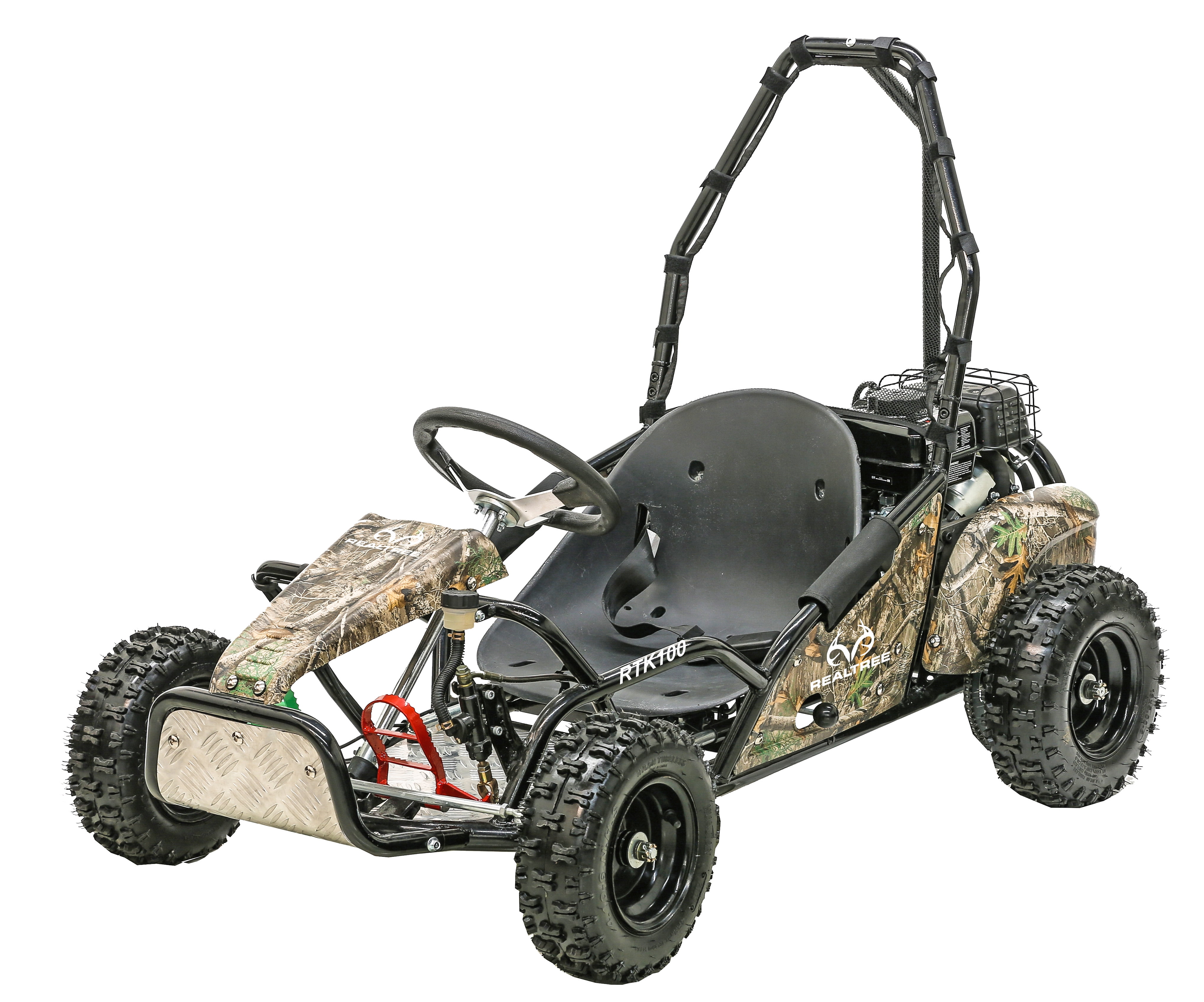 Realtree RTK100 98cc Gas Powered Camo Ride On Go Kart, Boys and Girls Ages 13