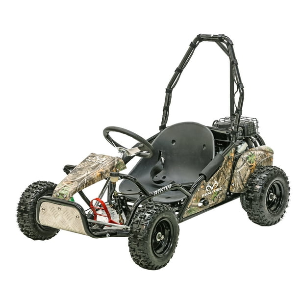 Realtree 100cc Gas Powered Camo Ride On Go Kart Walmart Com Walmart Com