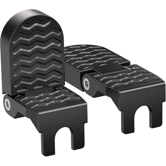 2PCS Bike Rear Pedals, Aluminium Bicycle Foot Peg, Non-Slip Ebike Foot Pegs for Passenger, Folding Rear Bicycle Footrest Pedals for E-Bike, Mountain Bike, Folding Bicycle
