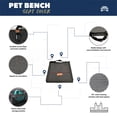thumbnail image 2 of Funda de asiento para mascotas URBANTRANSIT para asiento trasero, hamaca de coche para perros, 2 of 9