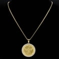 thumbnail image 4 of Saint Michael Archangel Medallion Necklace for Women Men 14K Yellow Gold Knight Shield Chain Jewelry colar, 4 of 6