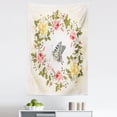 thumbnail image 1 of Rose Tapestry, Vintage Wreath of Romantic Rose Blossoms with a Butterfly in the Middle Floriculture, Fabric Wall Hanging Decor for Bedroom Living Room Dorm, 5 Sizes, Multicolor, by Ambesonne, 1 of 1