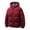 Red, variant on Winter Warm Thickened Down Jacket Windproof Cold Weather Coat With Hood Outdoor Thermal Insulated For Daily Use