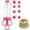 B, variant on Cupcake Injector Set, Plastic Icing Piping Kit, Pastry Gun with 8 Nozzles, Cake Decorating Gun Cream Filling Syringe Tool, Dessert Frosting Laminating Gun Cookie Maker for Baking Decorating, Blue