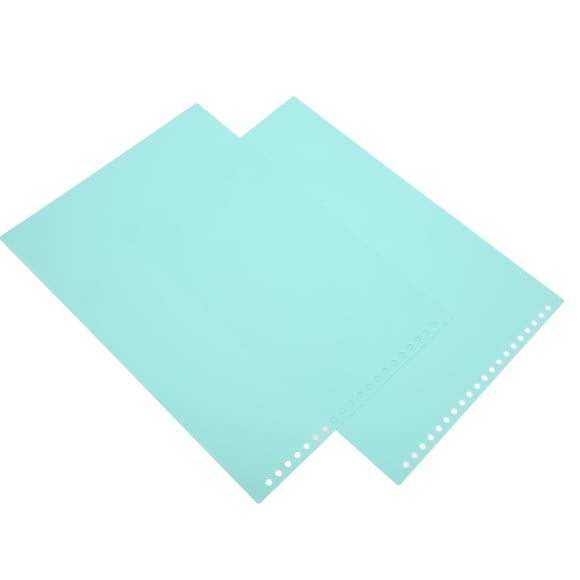 Plastic 20pcs Sheet Protectors A4 20 Holes Colored Detachable Frosted Paper Covers Thin Rollable Waterproof Binding Covers