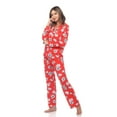 thumbnail image 3 of White Mark Women's Floral Long Sleeve Button-Down Pajama Set, 3 of 6