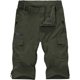 thumbnail image 1 of HAUFR Pantalones cortos cargo 3/4 para hombre Pantalones cortos capri de ajuste holgado al aire libre debajo de la rodilla Verde militar 34 Sailing  Electrónica, 1 of 3