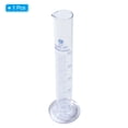 thumbnail image 3 of Uxcell 50ml 3.3 Borosilicate Glass Graduated Cylinder, Round Base Blue Graduations Measuring Cylinder, 3 of 4