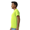 thumbnail image 4 of Gildan Ultra Cotton T-Shirt for Men, High-Vis Classic Fit Fashion Essentials Shirt, Safety Green, Pack of 6, M, 4 of 5