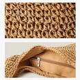 thumbnail image 3 of Hand-woven Soft Large Straw Shoulder Bag Boho Straw Handle Tote Retro Summer Beach Bag Rattan Handbag, 3 of 9