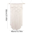 thumbnail image 3 of Fmbmuo 5 Styles Macrame Wall Hanging Tapestry Boho Hand Woven Cotton Rope Fringe Wall Decor for Bedroom Living Room Wedding Background,Multicolor, 3 of 5