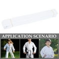 thumbnail image 2 of KONTONTY 2 Pcs Ceinture de Karaté Extensible Blanche Non Rétractable pour Taekwondo et Karaté, 2 of 8