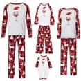 thumbnail image 7 of REORIAFEE Matching Christmas Pajamas Family 2 Piece Kids Boys Girls Loungewear Long Sleeve Top and Pant Plaid Soft Lightweight Sleepwear Red 2-10T, 7 of 7
