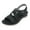 Black, variant on Siilsaa Womens Sandals Comfortable Women's Slides Soft Footbed Sandals Comfortable Walking Slip-on Flat Sandals Arch Support Slippers Black,420.00