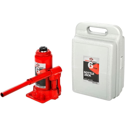 American Forge & Foundry 3506C Bottle Jack, Heavy Duty, 6 Ton Capacity