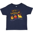 thumbnail image 3 of Inktastic Happy Thanksgiving Turkey Train with Food Boys or Girls Baby T-Shirt, 3 of 5