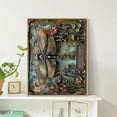 thumbnail image 2 of Metal Sheet Art Waterproof And Sunburn Protection Wrought Iron Wall Hanging Decor, 2 of 6