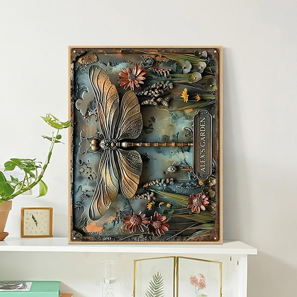 Arte de chapa metálica impermeable y con protección solar, decoración de pared de hierro forjado.