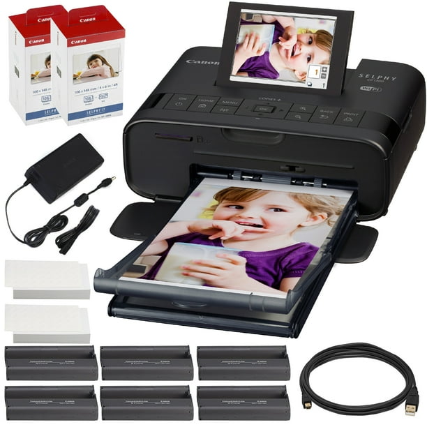 Canon SELPHY CP1300 Compact Photo Printer (Black) with WiFi and
