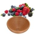 thumbnail image 4 of Baking , Innovative Shape Bread Proofing Basket Durable Practical Safe  For Home For Bakery Yellow Brown Round 16x6cm, 4 of 8