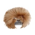 thumbnail image 1 of Extensiones para moños: postizos sintéticos con clip para recogidos y colas de caballo; moldeador de moños para cabello grueso, 1 of 5