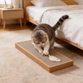 thumbnail image 5 of huayou Thickened Corrugated Cat Scratcher Pad, Durable Cardboard Board for Indoor Cats, Furniture Protector and Rest Spot with Mouse Design, 17.7 x 8.6 x 1.3 inch, 5 of 6