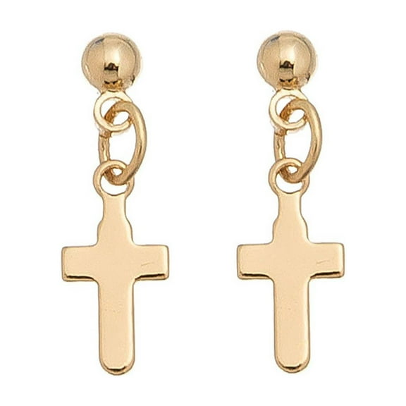 Women's Gold Cross Earrings by Howard's