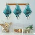 thumbnail image 5 of Ryvnso Teal Flower Kitchen Towels Dish Clothes for Drying Dishes Cleaning Absorbent Set of 6, 5 of 9