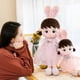 thumbnail image 2 of Bewildely Muñeca de niña, muñecos de peluche suaves, Eexquiste, encantadores juguetes de peluche portátiles, almohada de animales hecha a Muñecas y casas de muñecas Púrpura 45CM, 2 of 6