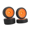 thumbnail image 2 of 4 llantas para ruedas RC, piezas de repuesto para modificación de neumáticos RC, hexágono de 7 mm, compatibles con el modelo 244016 Micro B 1/24 RC Naranja, 2 of 7