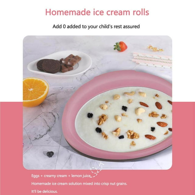 Baohd Fried Yogurt Machine Household Small Ice Maker Children Fried Ice Cream Roll Machine Yogurt Maker for Kid Child