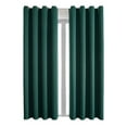 thumbnail image 5 of Opvise 2-Pack Blackout Thermal Insulated Curtains with Silver Rings - Durable Polyester, Noise Reducing, UV Protection for Bedroom Living Room Grey, 5 of 8