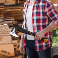 thumbnail image 7 of WICING 15" Splitting Axe, Camping Hatchet for Firewood and Outdoor Use with Shock Absorbing Anti Slip Fiberglass Handle, 7 of 7
