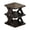 3 Tier, variant on 2 Tier Small Side Table, X Shaped End Table for Small Spaces, Bedside Display Shelf
