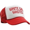 thumbnail image 2 of White Girl Wasted Party Hat - Funny Trucker Hat for Women - Drinking Hat - Ideal Party Girl Cap - White Elephant Gift, 2 of 4