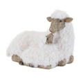 thumbnail image 2 of Melrose Furry Sheep with Lamb Figurines - 11.25" - White and Beige, 2 of 2