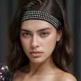 thumbnail image 2 of Unique Bargains 1 Pc Adjustable Rhinestone Headbands for Women White, 2 of 6