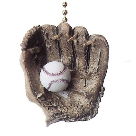 World Series Baseball Glove Ball Ceiling Fan and Light Pull