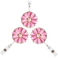 thumbnail image 2 of HSHDLDF Porte-Badge Rétractable, Moulinet pour Badge d'Identité avec Perle, Lot de 3 (Rose), 2 of 7